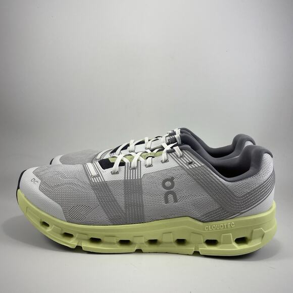 On Cloud Cloudgo Running Shoes Mens Size 13 Frost Hay Gray Yellow Athletic - Picture 3 of 11